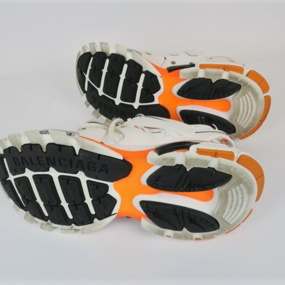 Balenciaga Track Sneakers White/Orange Size 39 - Picture 5 of 8